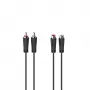 Cabo de áudio Hama 00205259 1,5 m 2 x RCA preto