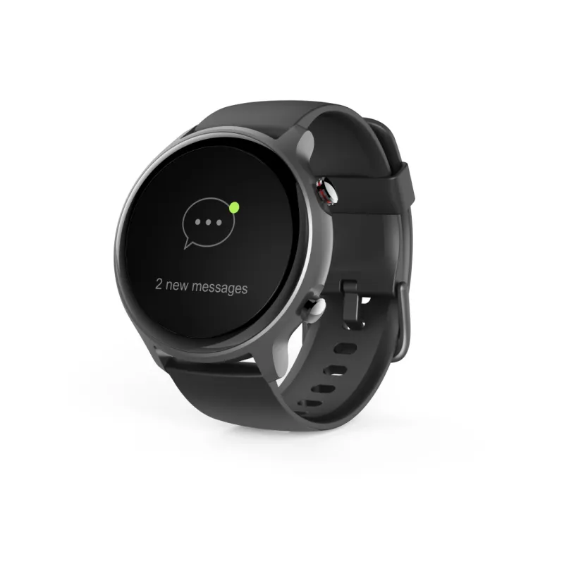 Hama Fit Watch 6910 3,25 cm (1,28 polegadas) LCD 46 mm ecrã tátil digital cinzento GPS (satélite)