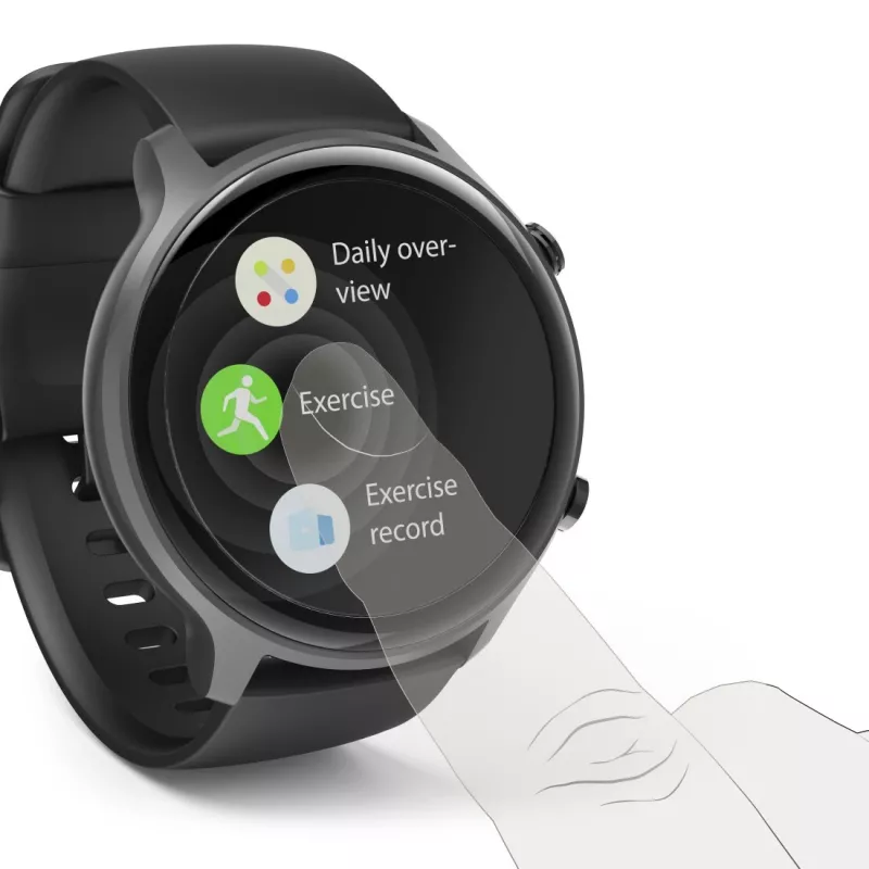 Hama Fit Watch 6910 3,25 cm (1,28 polegadas) LCD 46 mm ecrã tátil digital cinzento GPS (satélite)