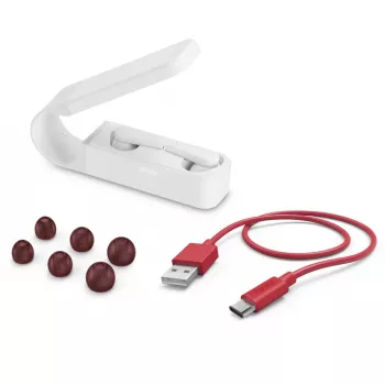 Headset Hama Spirit Pocket True Wireless Stereo (TWS) in-ear chamadas/música Bluetooth branco
