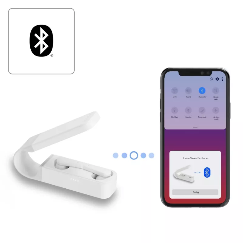 Headset Hama Spirit Pocket True Wireless Stereo (TWS) in-ear chamadas/música Bluetooth branco