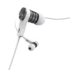 Headset Hama Intense com fios in-ear chamadas/música prateado, branco
