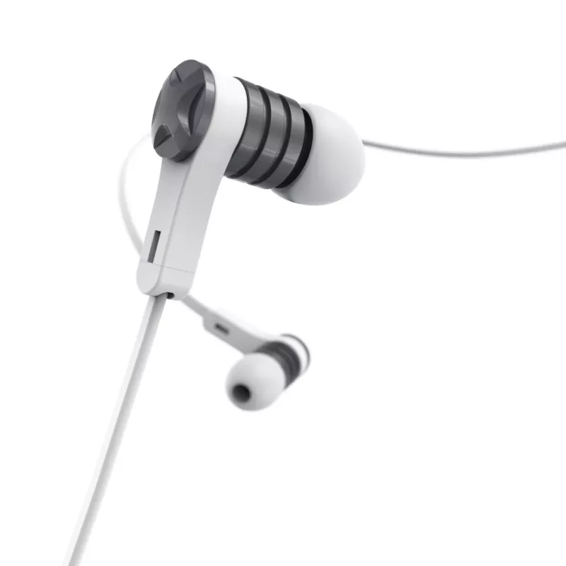 Headset Hama Intense com fios in-ear chamadas/música prateado, branco