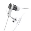 Headset Hama Intense com fios in-ear chamadas/música prateado, branco