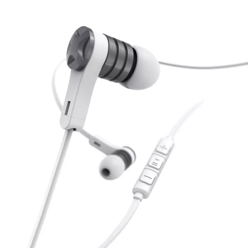 Headset Hama Intense com fios in-ear chamadas/música prateado, branco