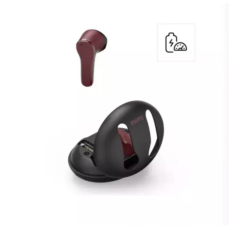 Headset Hama Spirit Unchained True Wireless Stereo (TWS) in-ear música Bluetooth preto, vermelho