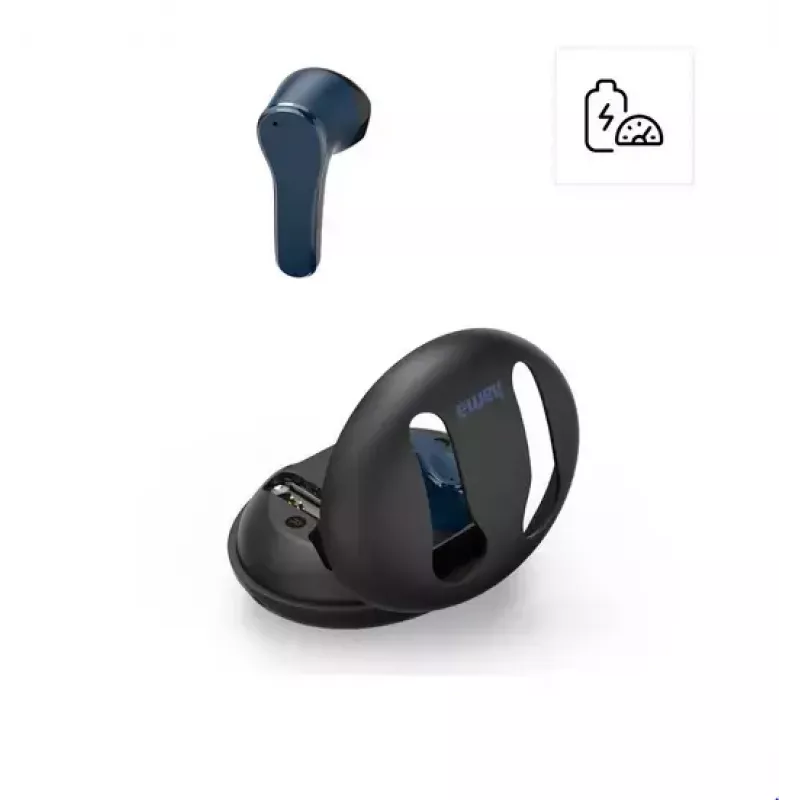 Headset Hama Spirit Unchained True Wireless Stereo (TWS) in-ear música Bluetooth preto, azul