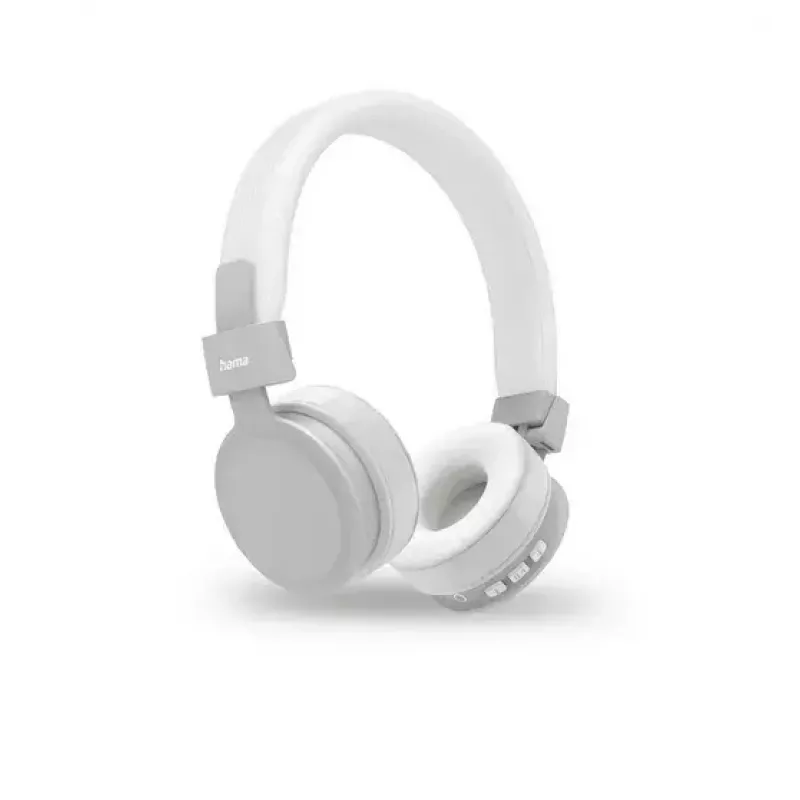 Headset Hama Freedom Lit II sem fios com arco de cabeça chamadas/música Bluetooth branco