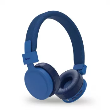 Headset Hama Freedom Lit II sem fios com arco de cabeça chamadas/música USB Type-C Bluetooth azul