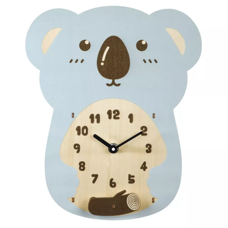 Relógio mecânico de pêndulo Hama Koala outros azul, castanho, madeira