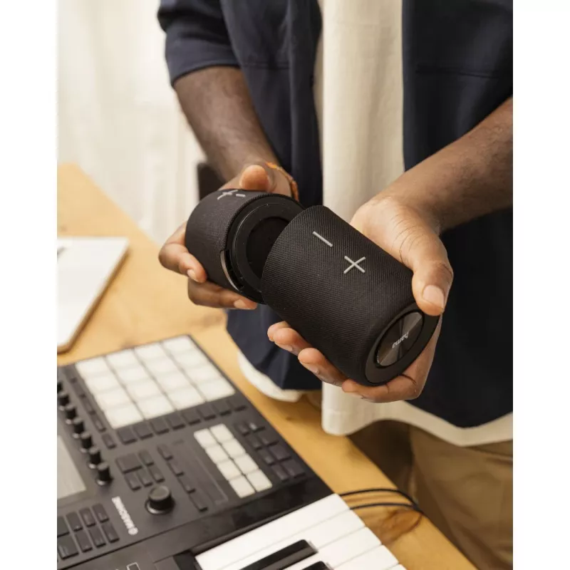 Coluna portátil Hama Twin 3.0 estéreo preta 30 W