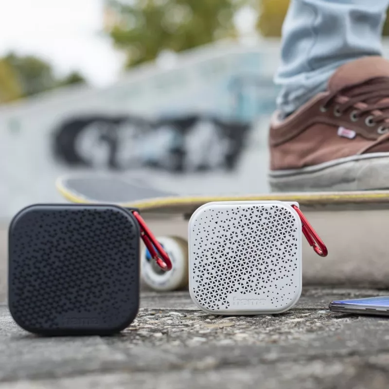 Coluna portátil mono Hama Pocket 3.0 branca