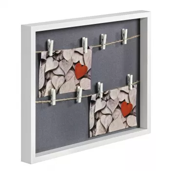 Moldura múltipla HAMA Cavo — MDF, branca, 365×295 mm