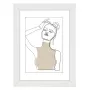 Moldura múltipla Hama Copenhagen branca vidro MDF 270x570 mm