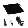 Conjunto de máquina de cortar cabelo e barba Manta HS-01BK Shavio, preto/cromado
