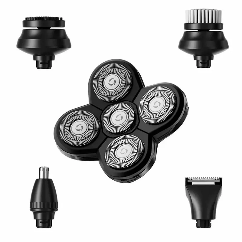 Conjunto de máquina de cortar cabelo e barba Manta HS-01BK Shavio, preto/cromado