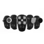 Conjunto de máquina de cortar cabelo e barba Manta HS-01BK Shavio, preto/cromado