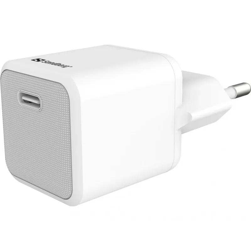 Carregador Sandberg USB-C 20W Indoor AC 1M cabo carregamento rápido