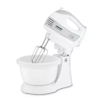 Batedeira manual ZELMER ZHM2459S — 300 W, 5 velocidades, acessórios em aço inoxidável