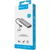 Hub Sandberg USB-C/A para 4xUSB 3.0 alumínio 5000 Mbit/s