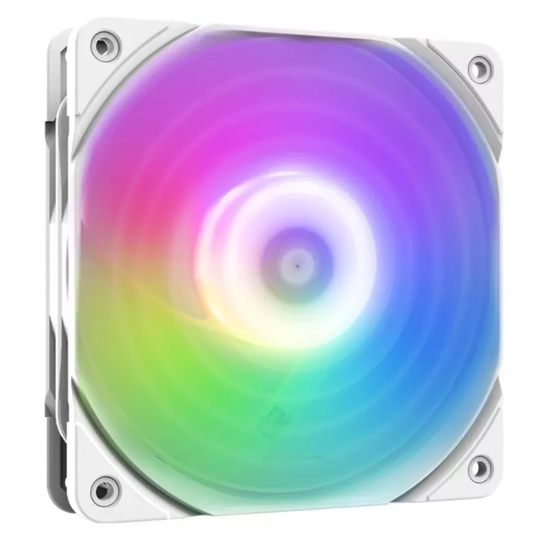 Ventoinha de caixa 120mm ARGB ZALMAN ZM-AF120R ARGB branca — 120mm, iluminação ARGB, moldura branca