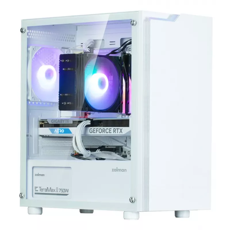 Caixa de computador Zalman T4 Plus Mini Tower branca