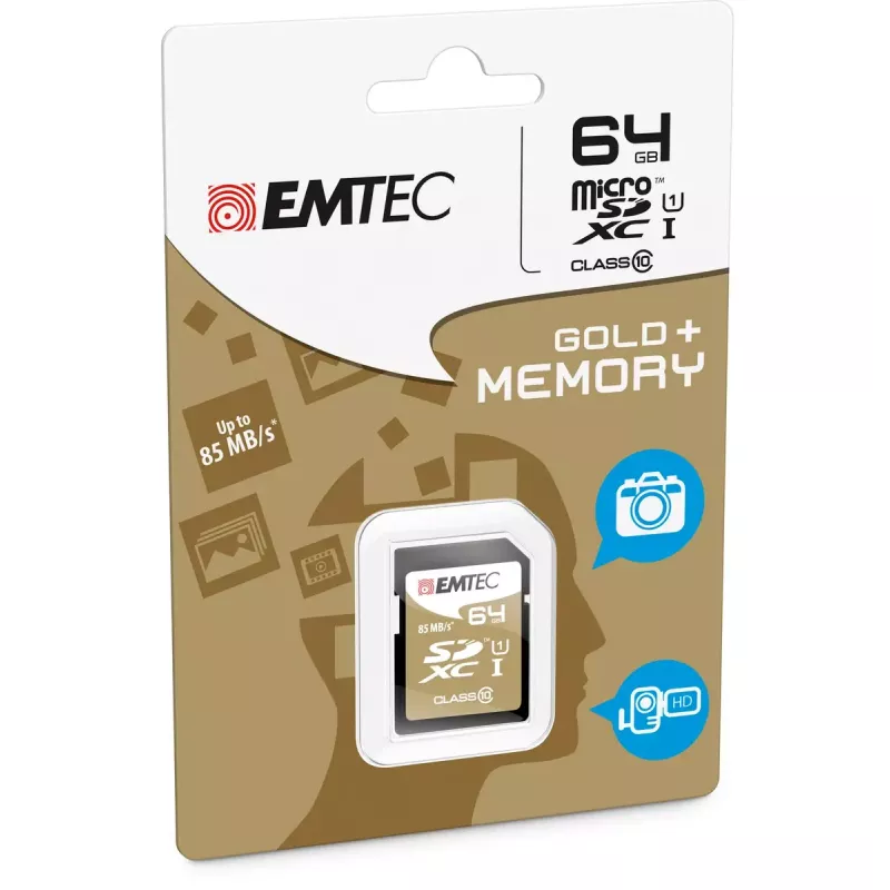 Cartão de memória Emtec 64 GB SDXC Class 10 ECMSD64GXC10GP