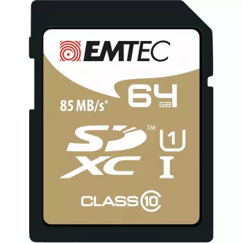 Cartão de memória Emtec 64 GB SDXC Class 10 ECMSD64GXC10GP