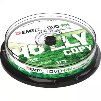 DVD-RW Emtec ECOVRW47104CB 4,7 GB 10 unid.