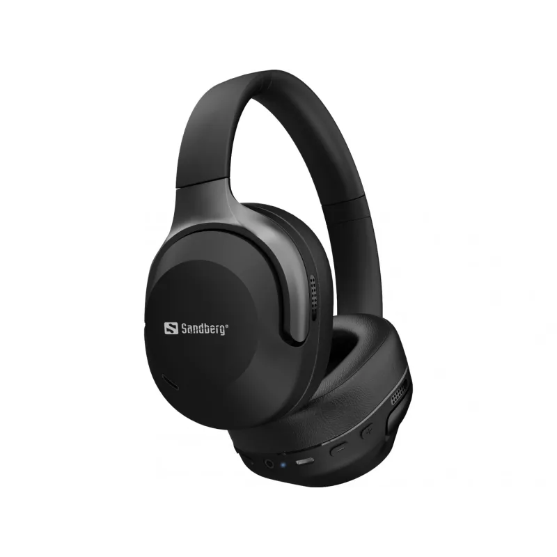 Headset sem fios Sandberg Wireless Travel ANC+ENC, sem fios, chamadas/música, 228 g, headset, preto