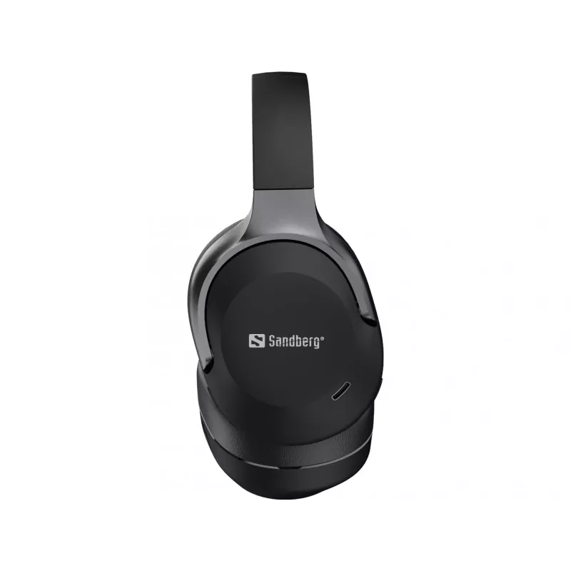 Headset sem fios Sandberg Wireless Travel ANC+ENC, sem fios, chamadas/música, 228 g, headset, preto