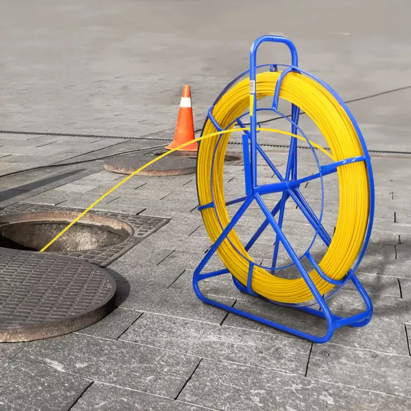 Guia de cabos Extralink Pilot 3,8 mm 25 m fibra ótica FRP amarelo