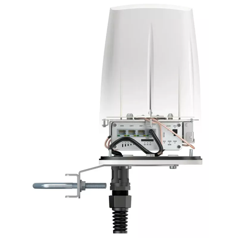 Antena de rede omnidirecional QuWireless QuSpot PoE/LAN 4 dBi, 0,694–6 GHz, polarização vertical
