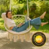 Cadeira suspensa Koala Hammock BLACK FOREST 80x60 cm Ecru – tecido perfurado