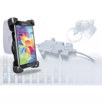 Suporte ativo para automóvel Bury THB S9 Cradle Universal XXL — para telemóveis/smartphones, preto