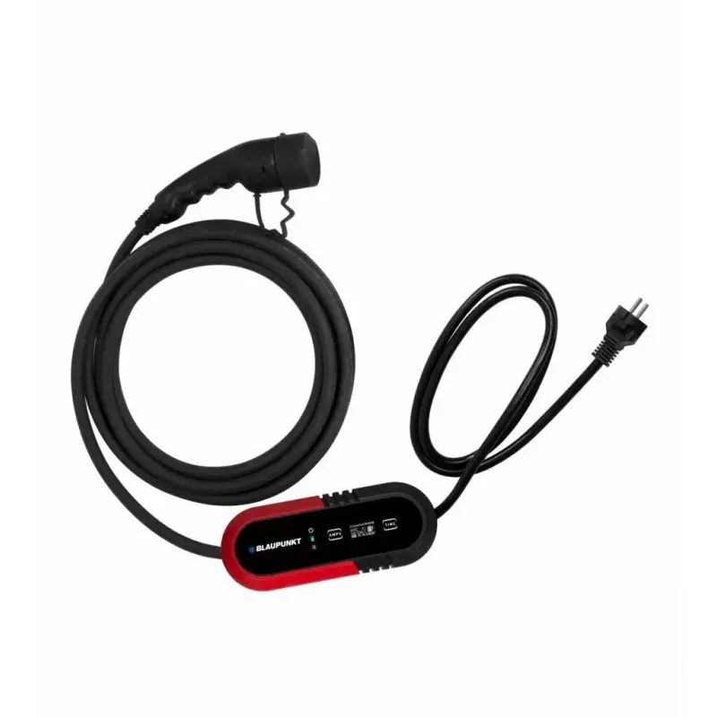 Estação de carregamento de chão Blaupunkt P1PM2T2 preta em plástico 3700W cabo de 8m