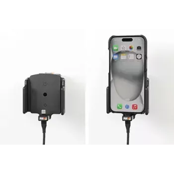 Suporte ativo para telemóvel/smartphone Brodit 727370, preto — utilização em veículo e interior