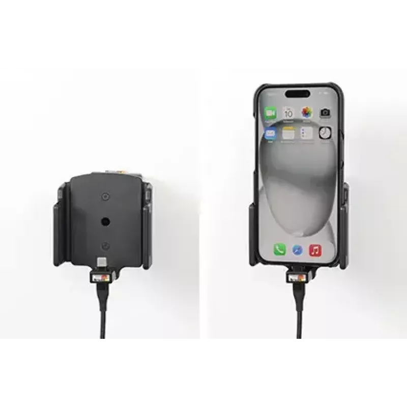 Suporte ativo para telemóvel/smartphone Brodit 727370, preto — utilização em veículo e interior