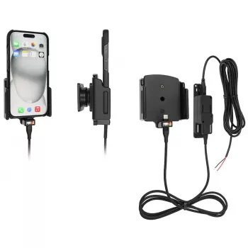 Suporte ativo para telemóvel/smartphone Brodit 727370, preto — utilização em veículo e interior
