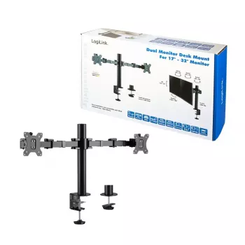 Suporte para monitor LogiLink BP0106 32 polegadas Secretária Preto