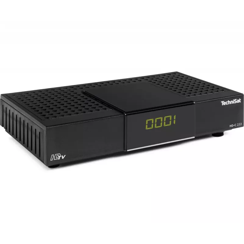 Recetor de cabo TechniSat HD-C 233 preto DVB-C 1 sintonizador