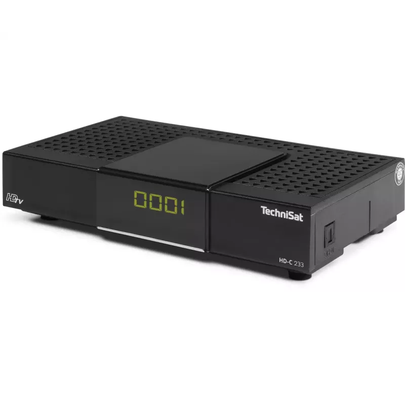 Recetor de cabo TechniSat HD-C 233 preto DVB-C 1 sintonizador