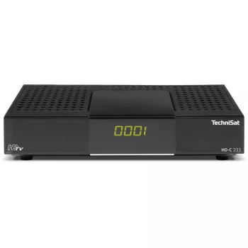 Recetor de cabo TechniSat HD-C 233 preto DVB-C 1 sintonizador