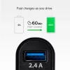 Carregador de automóvel SBS Mobile TECR2USB24AFAST — carregador USB para automóvel, alimentação por isqueiro, universal, preto