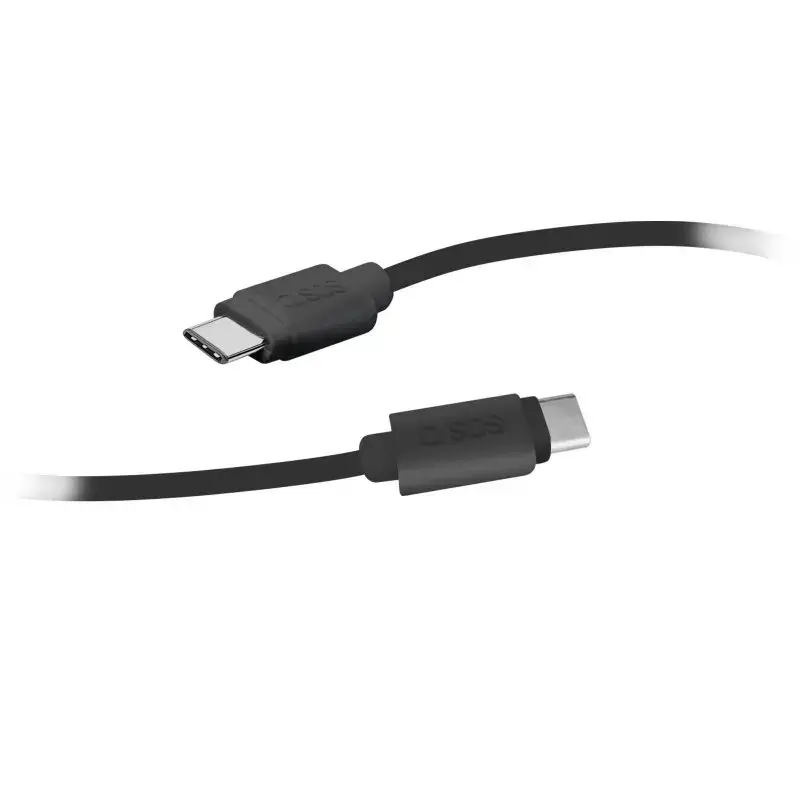 Cabo USB-C para USB-C SBS Mobile TECABLETCC20K 1,5 m, USB 2.0, preto