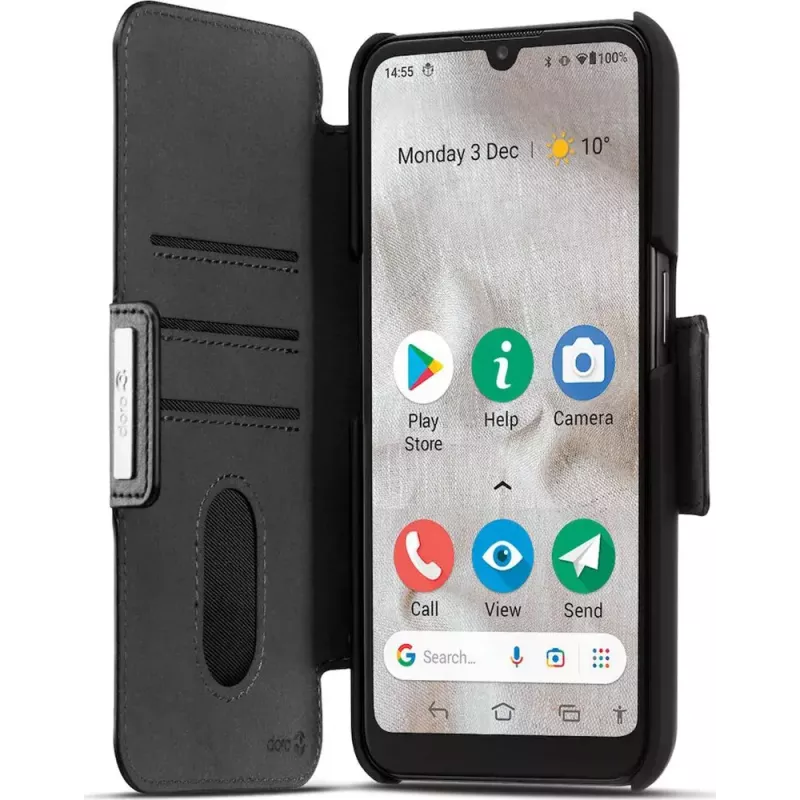 Capa para telemóvel Bigben Connected DOROFOLIO8100N preta para Doro 8100/8110