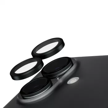 Proteção de objetiva de câmara PanzerGlass SAFE. by ® preta iPhone 16 | 16 Plus