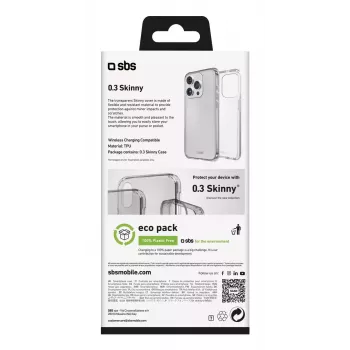 Capa para telemóvel SBS TESKINIP1661PT para iPhone 16 Pro 16 cm transparente