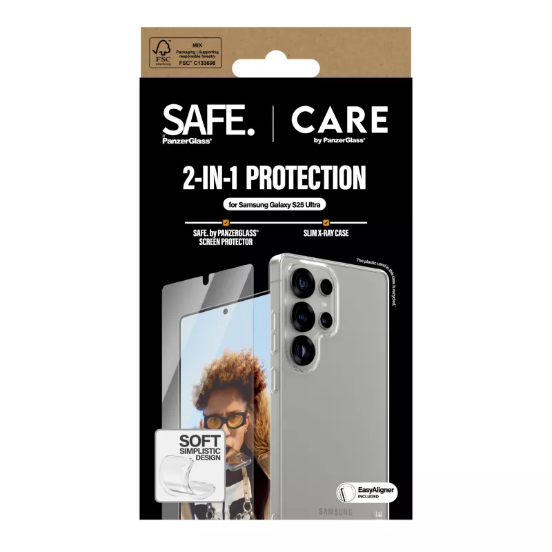 PanzerGlass CARE by Fashion conjunto 2 em 1 Samsung Galaxy S25 Ultra