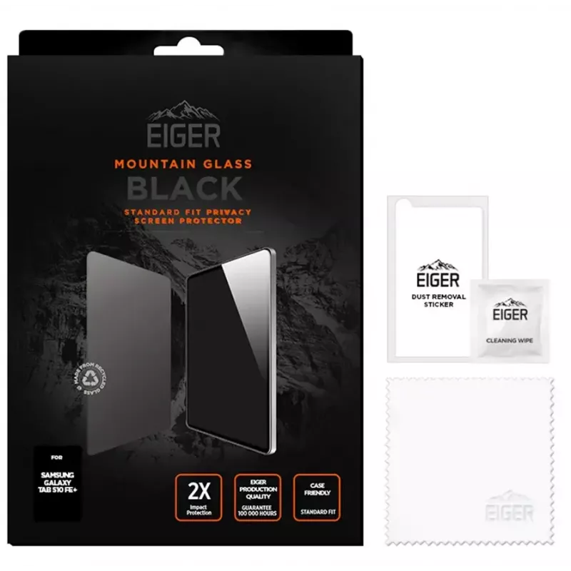 Eiger Mountain Black película de privacidade para tablet Samsung Galaxy Tab S10 FE+